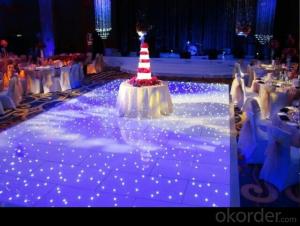 Unmissable ! Led white starlit dance floor for decoration
