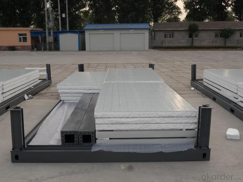 Hot Dipped Galvanized Corrugate Colored Steel EPS Sandwich Panels System 1