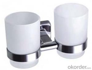China Stainless Steel Bathroom Accessory Double Cup AB1803