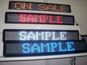Single Color P7.62 Indoor LED Message Signs CMAX-M3 System 1