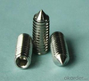 Hexagon Socket Set Screws with Cone Point DIN914