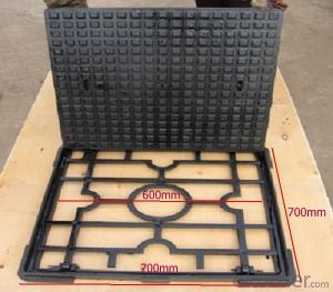 Manhole Cover with Square Net Base on Hot Sale