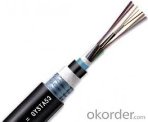 Outdoor24core Optical Fiber Cable GYFTY Fibre Optic Cable Thunderproof 24core Single Mode Fiber Optical Cable