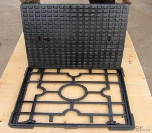 Manhole Cover Ductile Cast Iron C250 Square System 1