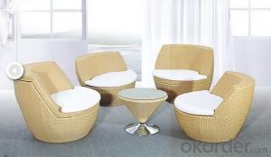 Outdoor Rattan Chaise Furniture Set