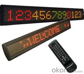 Single Color P7.62 Indoor LED Message Signs CMAX-M3