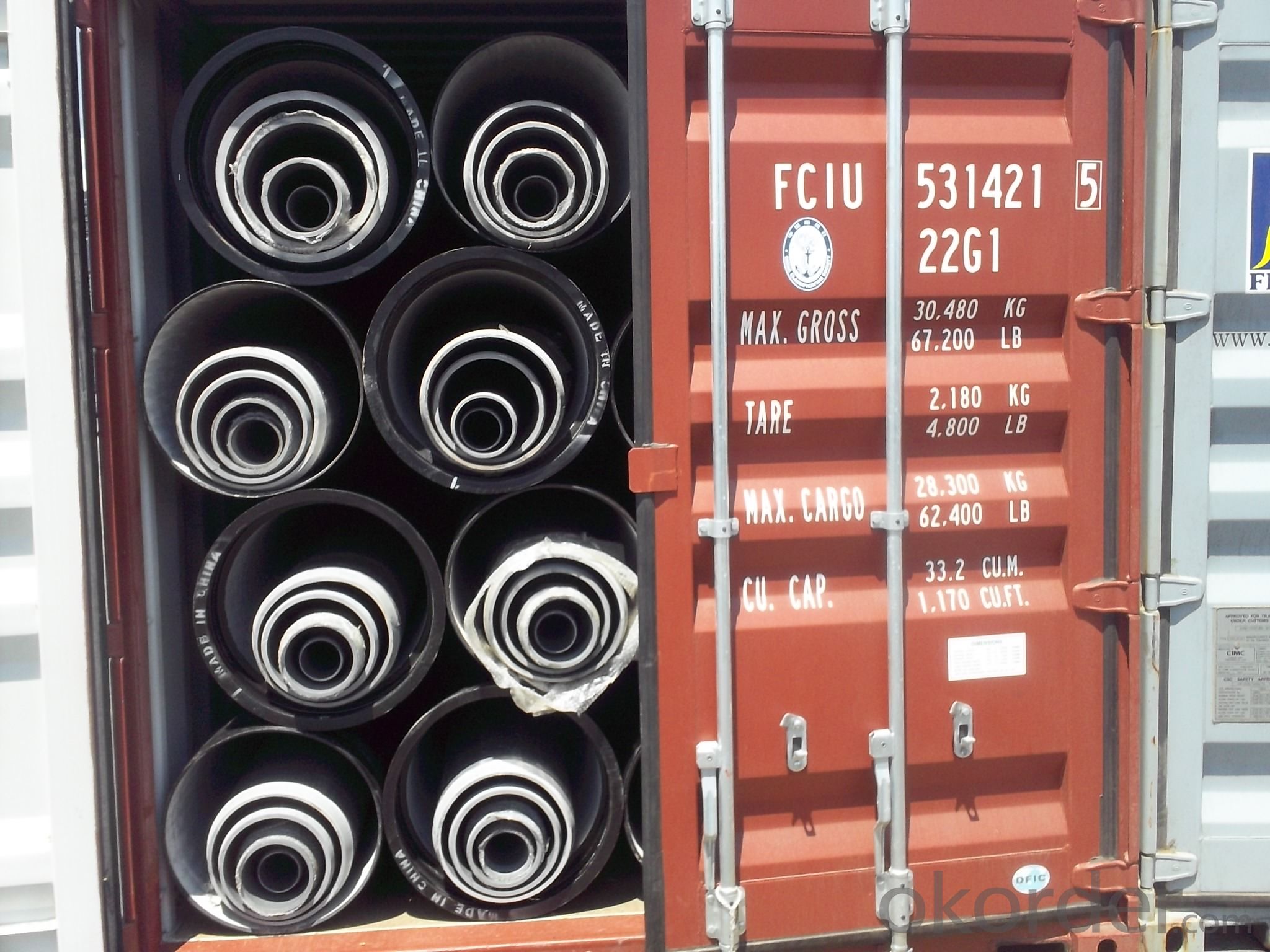 DUCTILE IRON PIPE DC Class DN 350 real-time quotes, last-sale prices
