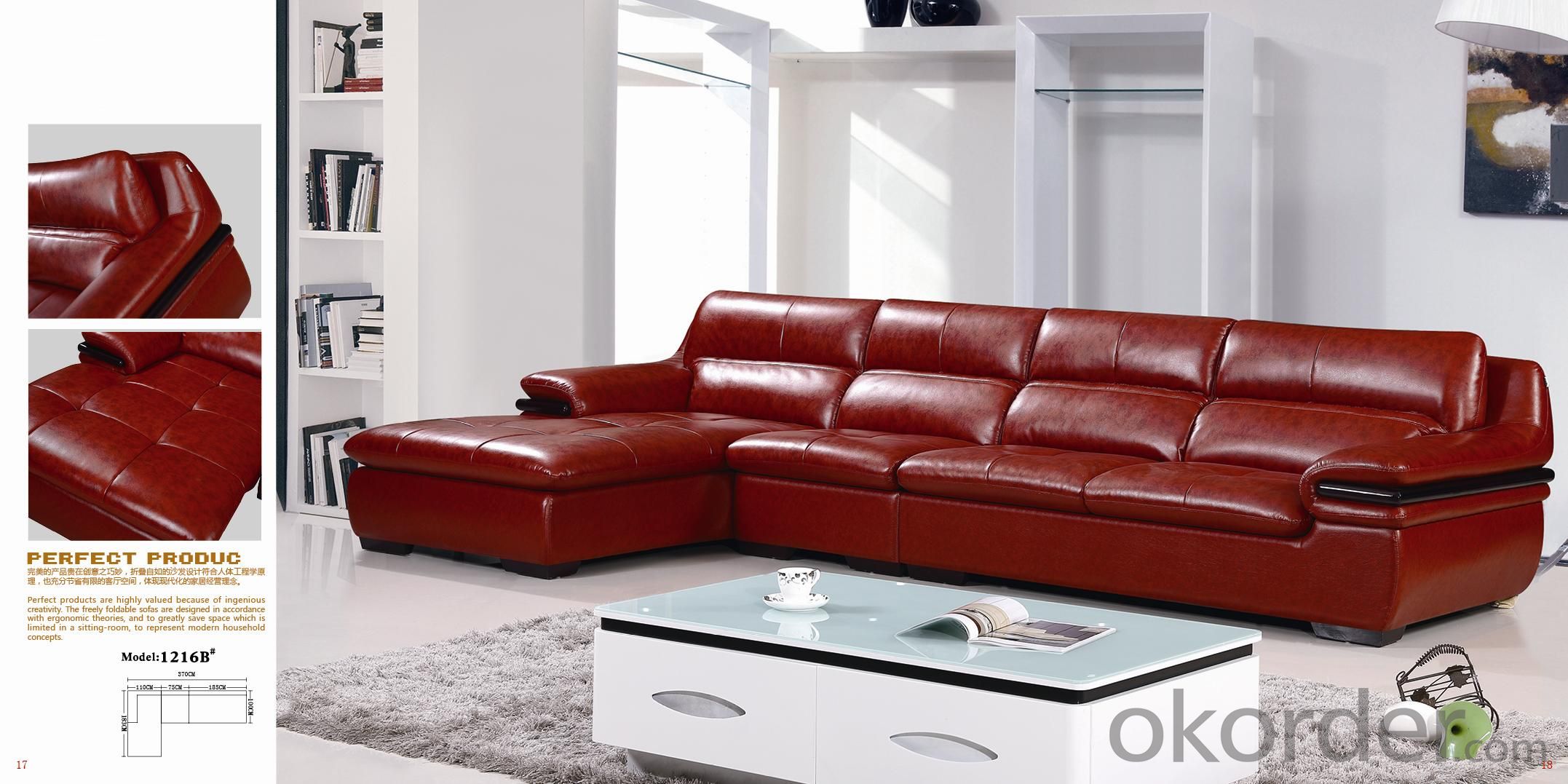 Leather sofa model-16