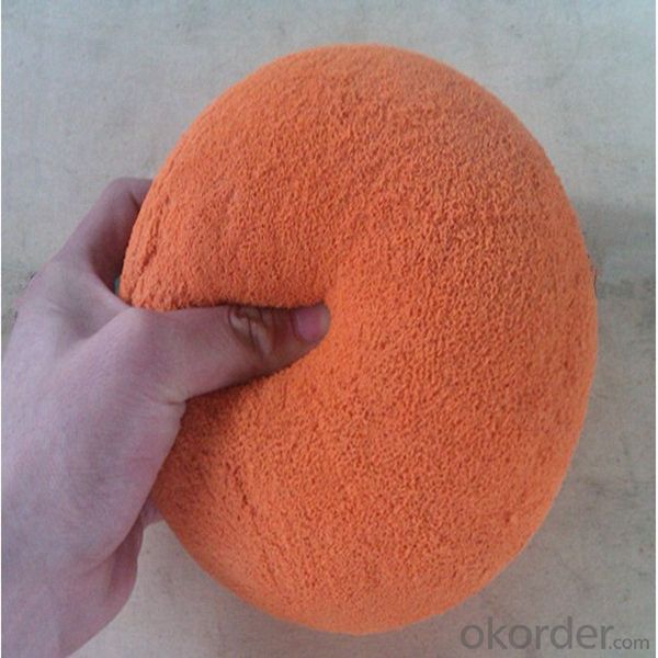 DN80 soft rubber cleaning ball for wear concrete pump pipe