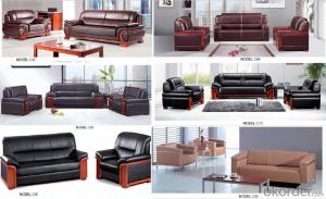 Luxury Modern Sectional  Leather/PU Office Sofa/Chair CN