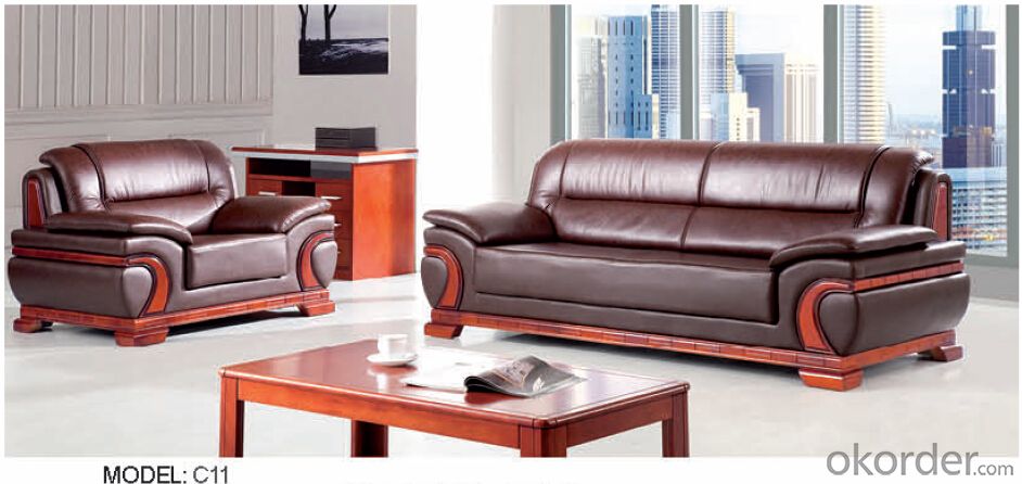 Luxury Modern Sectional  Leather/PU Office Sofa/Chair CN11 System 1