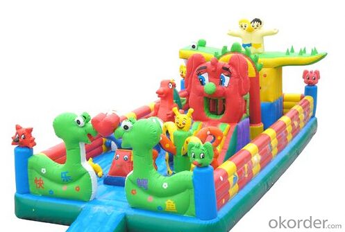 Children Favorite Dolphin Combo Bouncers and Water Slides System 1