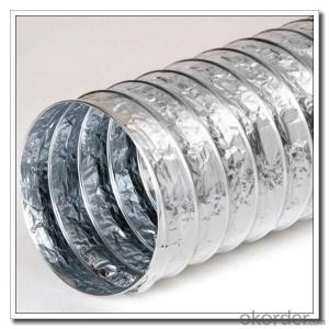 Aluminum flexible ductwork for HVAC evntilation