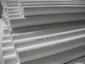 PVC Pipe   redWall thickness:1.6mm-26.7mm Specification: 16-630mm Length: 5.8/11.8M Standard: GB System 1