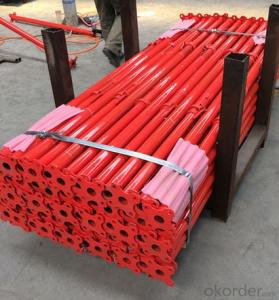 Stable and durable steel scaffolding shoring prop