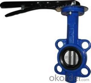 butterfly valve Wafer type flanged body style fit between FF or RF flanges China (Mainland)