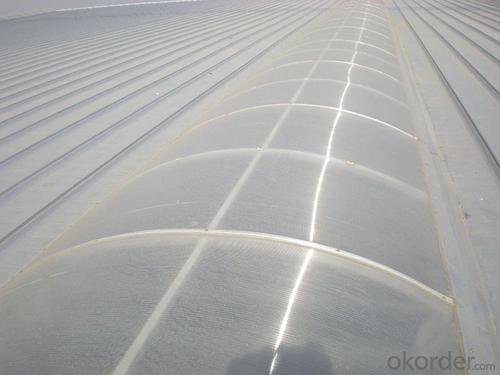 High strength Transparent corrugated FRP/GRP panel FLAT System 1