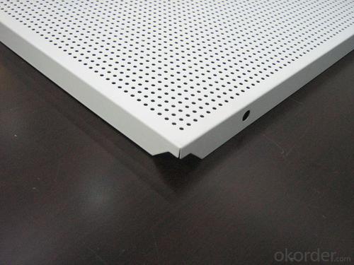 Perforated Lay On Aluminum Ceiling Panel 600*600mm System 1