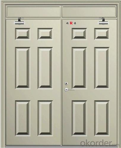 UL standard WH 3 hours fire rated hollow metal Doors System 1