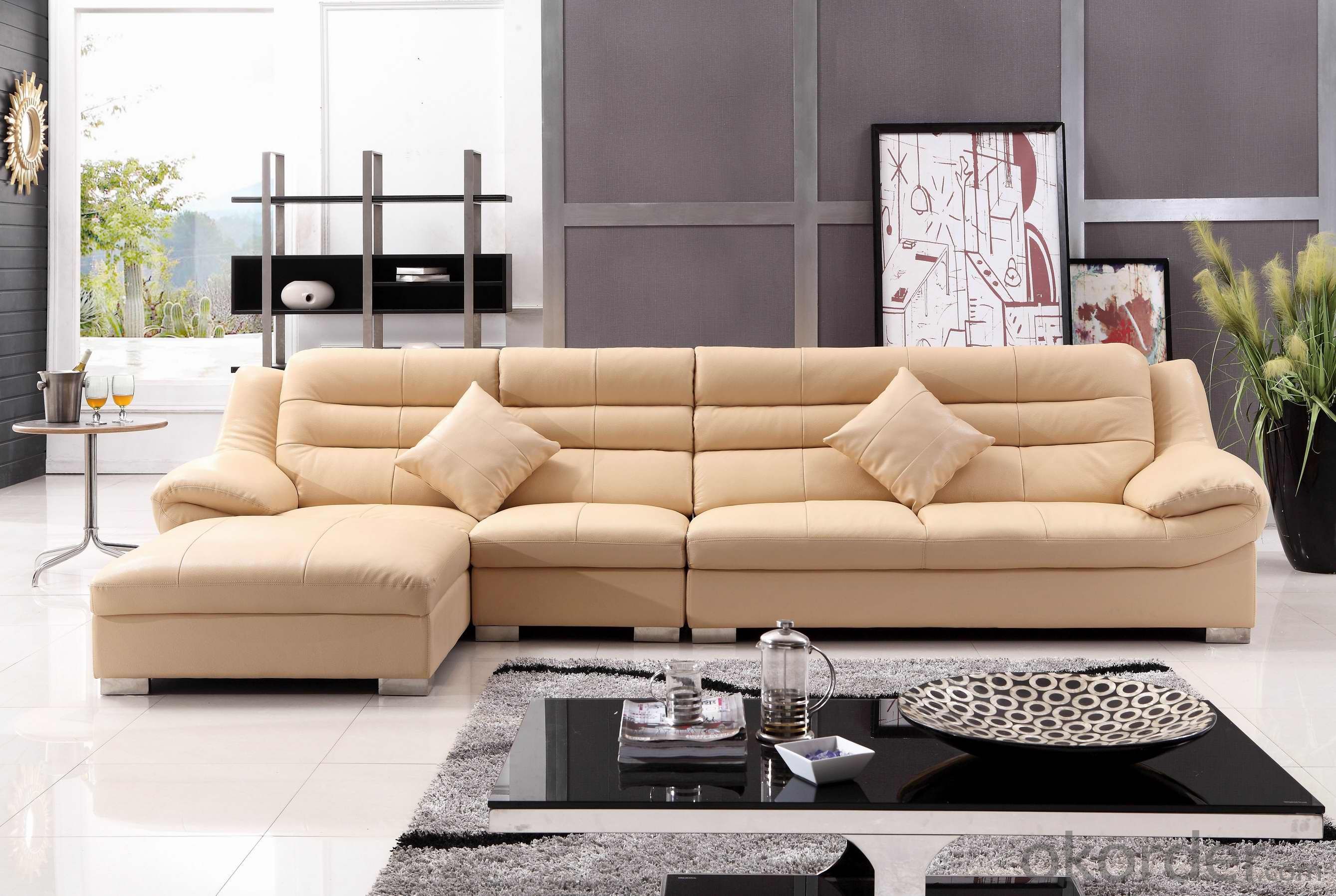 CNBM US popular leather sofa set CMAX-05 real-time quotes, last-sale ...