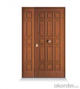 PVC MDF laminated Wooden Door VISION PANEL System 1