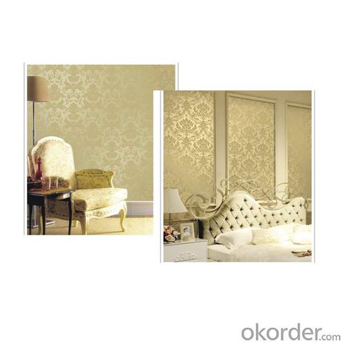 non woven backed with pvc embossed fashion desigh wallpaper System 1