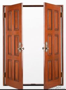 interior cold roll steel solid wooden door System 1