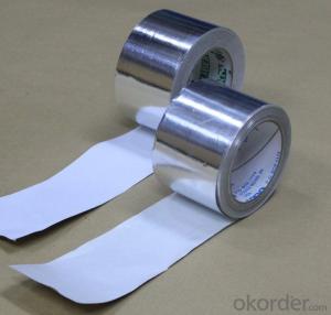 aluminum foil tapes plain tapes HVAC system insulation flexible ducts System 1