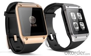 New arrival cheap price touch screen smart watch bluetooth mobile phone