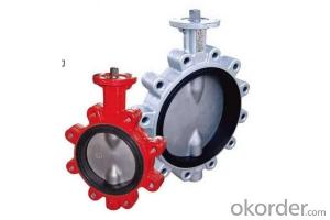 Ductile Iron flanged  Butterfly valve DN80