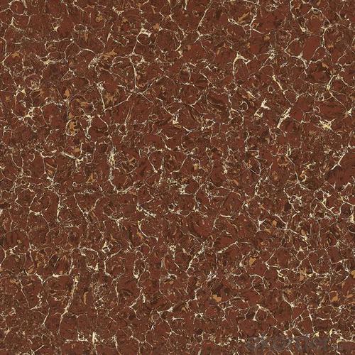 Polished Porcelain Tile Double Loading Pulati Seire Red Color 6901 System 1