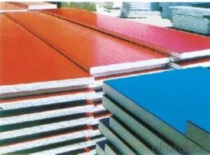 Fire resistance rock wool foam sandwich panel for wall and roof best price