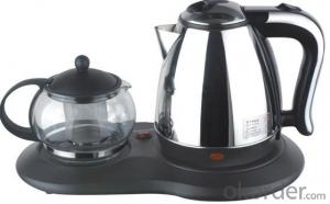 1500W  Stainless Steel Electric Kettle and glass pot System 1