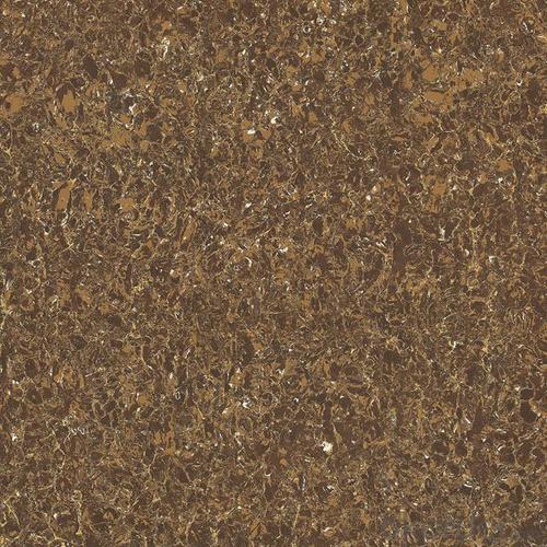 Polished Porcelain Tile Double Loading Pulati Seire Brown Color 6902 System 1