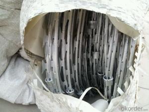 Hot Galvanized Flat wrapped Razor Barbed Wire