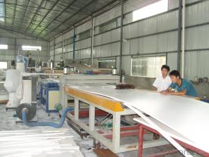 pvc foam sheet production line/wpc foaming board extrusion line/plastic machinery System 1
