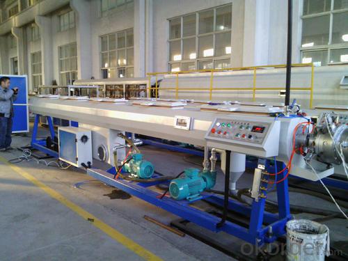 pvc pe single wall corrugated tube extruder line System 1