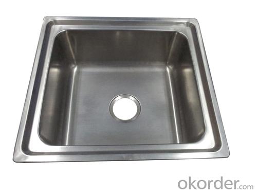 500*460mm Square Shape Stainless Steel Cleaner's Sink System 1