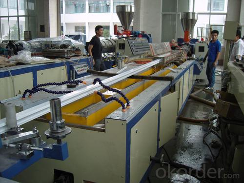 Windows Door Profile Double Screw Extrusion Plastic Profile Production Line System 1