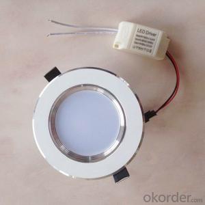 led recessed down light,dimmable,CRI80,150 degree concave lens, 2.5 System 1
