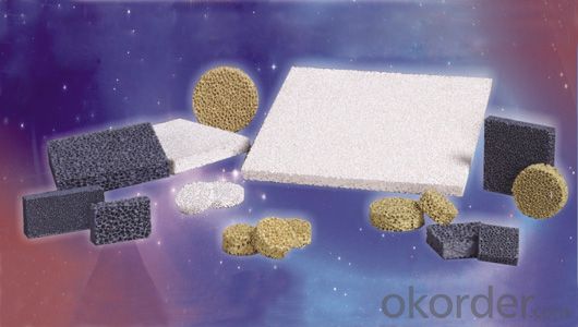 Ceramic Foam Filters series with high porosity