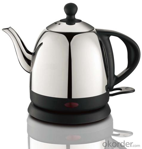 0.8  Litre Stainless Steel Electric Kettle with Transparent water window System 1