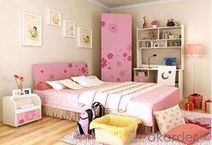 Hot Selling Children Wooden Single Bed with Night Stands WB06