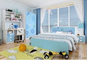 Hot Selling Children Wooden Single Bed with Night Stands WB05
