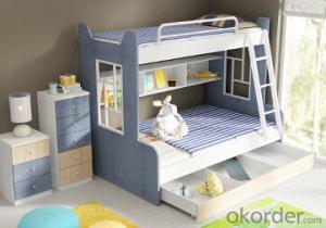 Hot Selling Children Wooden Bunk Bed with Night Stands WB16