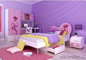 Hot Selling Children Wooden Single Bed with Night Stand WB01