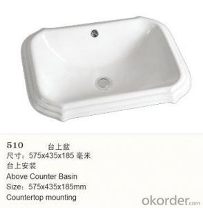 counter basin for wash hand with the ceramic basin  - 510
