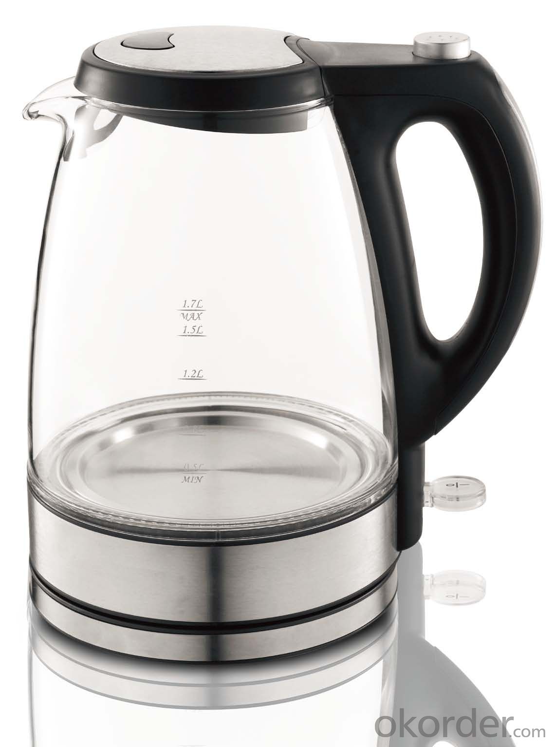 1.7 Litre Glass Electric Kettle with Transparent water window