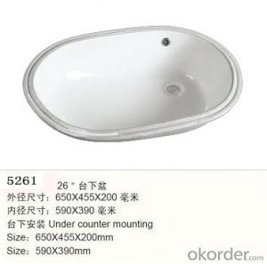 Under counter basin for wash hand with the ceramic basin  - 5261