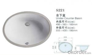 Under counter basin for wash hand with the ceramic basin  - 5221